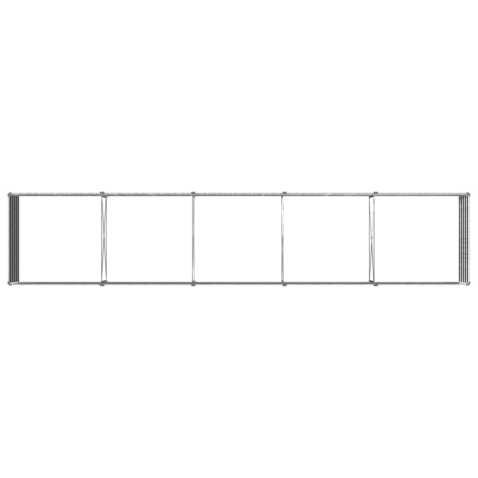 Verhoogd Tuinbed Zilverkleurig 400 x 80 x 55 cm gegalvaniseerd image 5