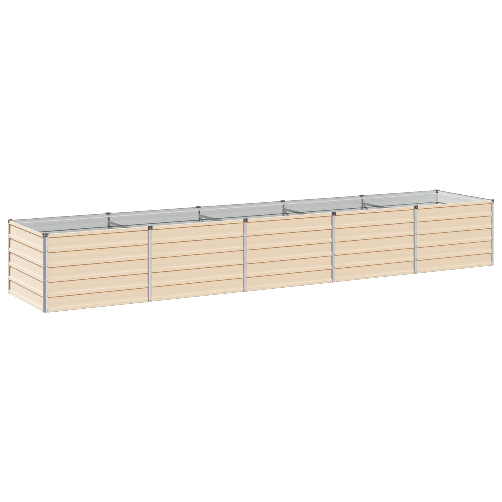Verhoogd Tuinbed Ivoor 400 x 80 x 55 cm koudgewalst staal image 1