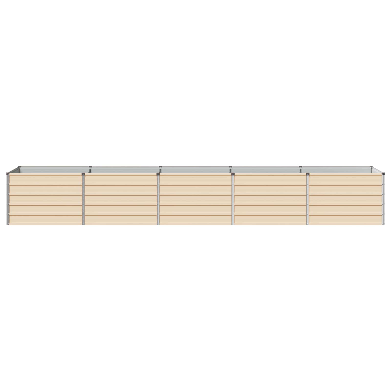 Verhoogd Tuinbed Ivoor 400 x 80 x 55 cm koudgewalst staal image 2