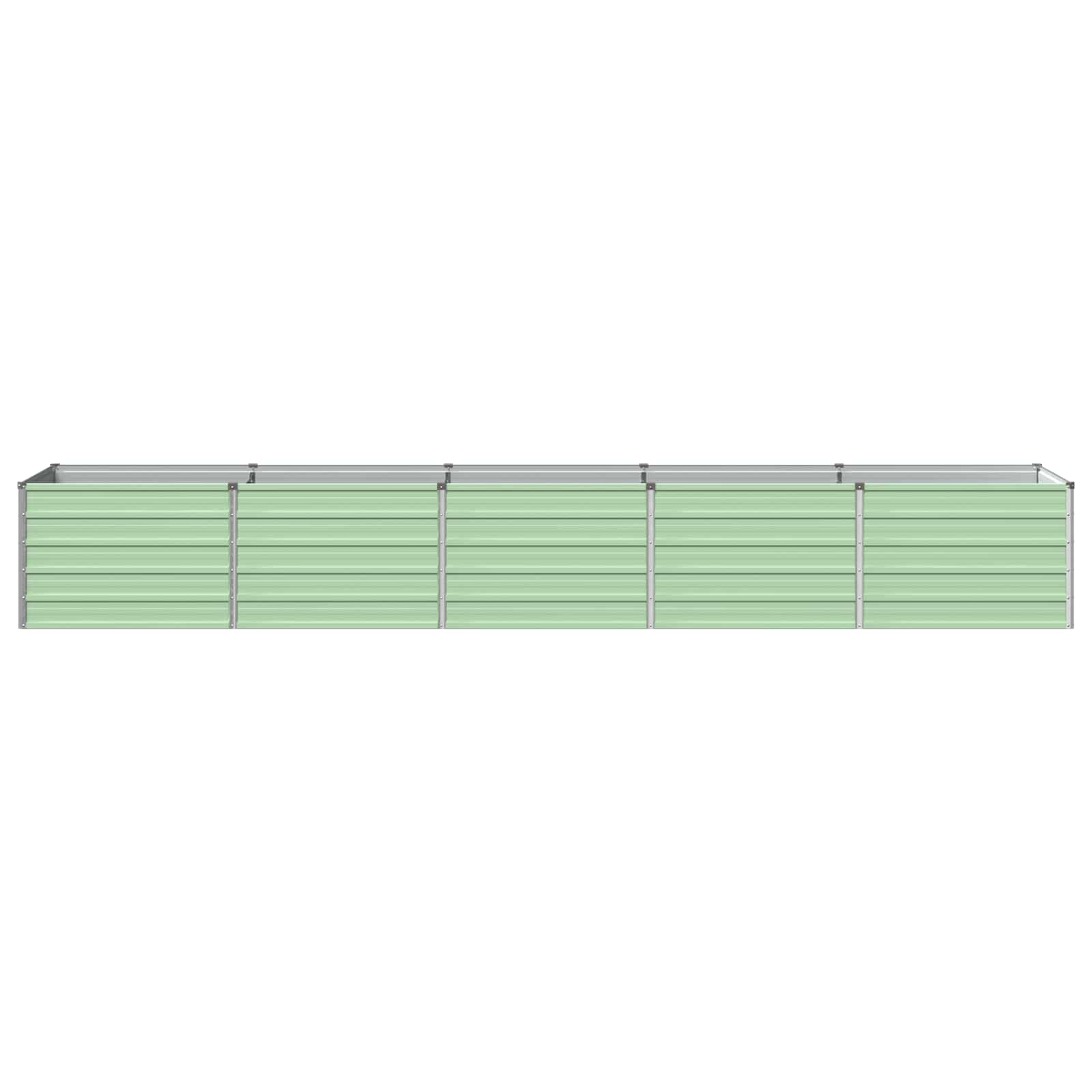 Verhoogd Tuinbed Pastelgroen 400 x 80 x 55 cm koudgewalst staal image 2