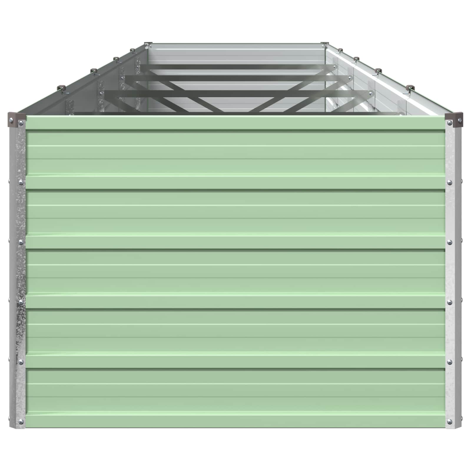 Verhoogd Tuinbed Pastelgroen 400 x 80 x 55 cm koudgewalst staal image 3