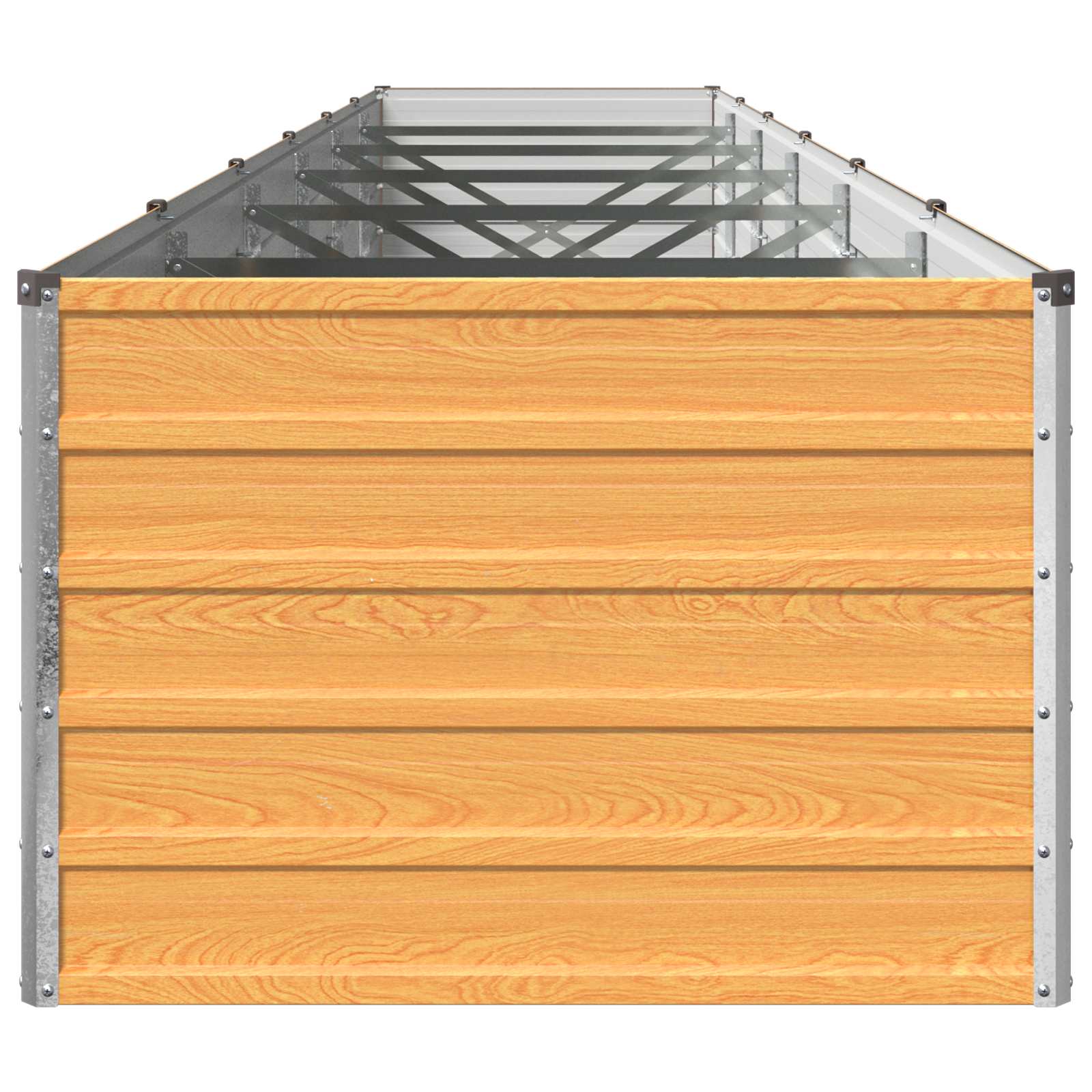 Verhoogd Tuinbed Naturel 480 x 80 x 55 cm koudgewalst staal image 3