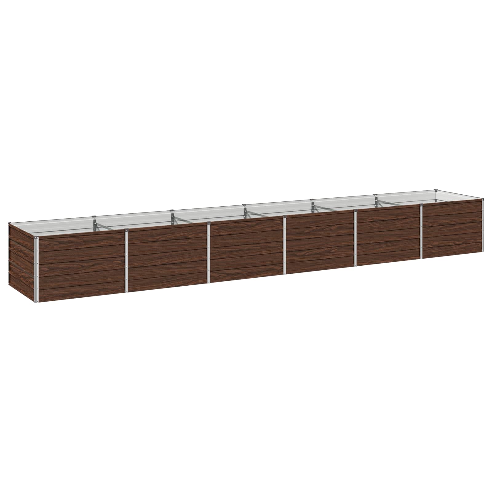 Verhoogd Tuinbed Zwart 480 x 80 x 55 cm koudgewalst staal image 1