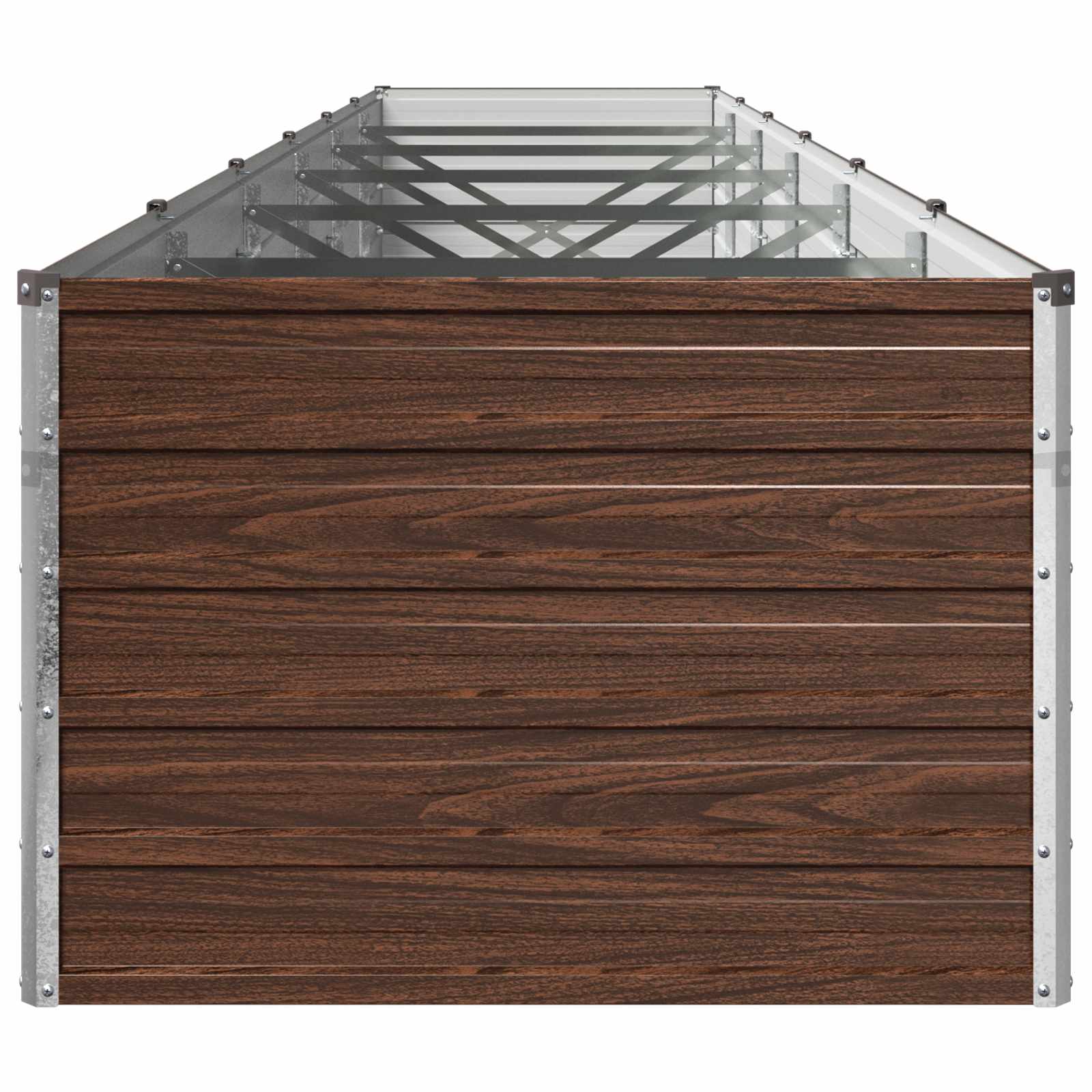Verhoogd Tuinbed Zwart 480 x 80 x 55 cm koudgewalst staal image 3