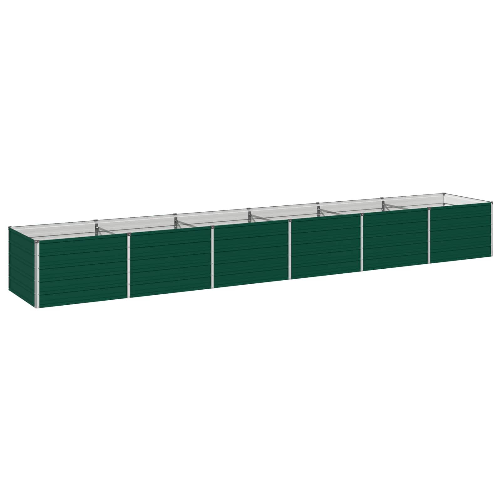 Вдигната леха за градина Зелено 480 x 80 x 55 см