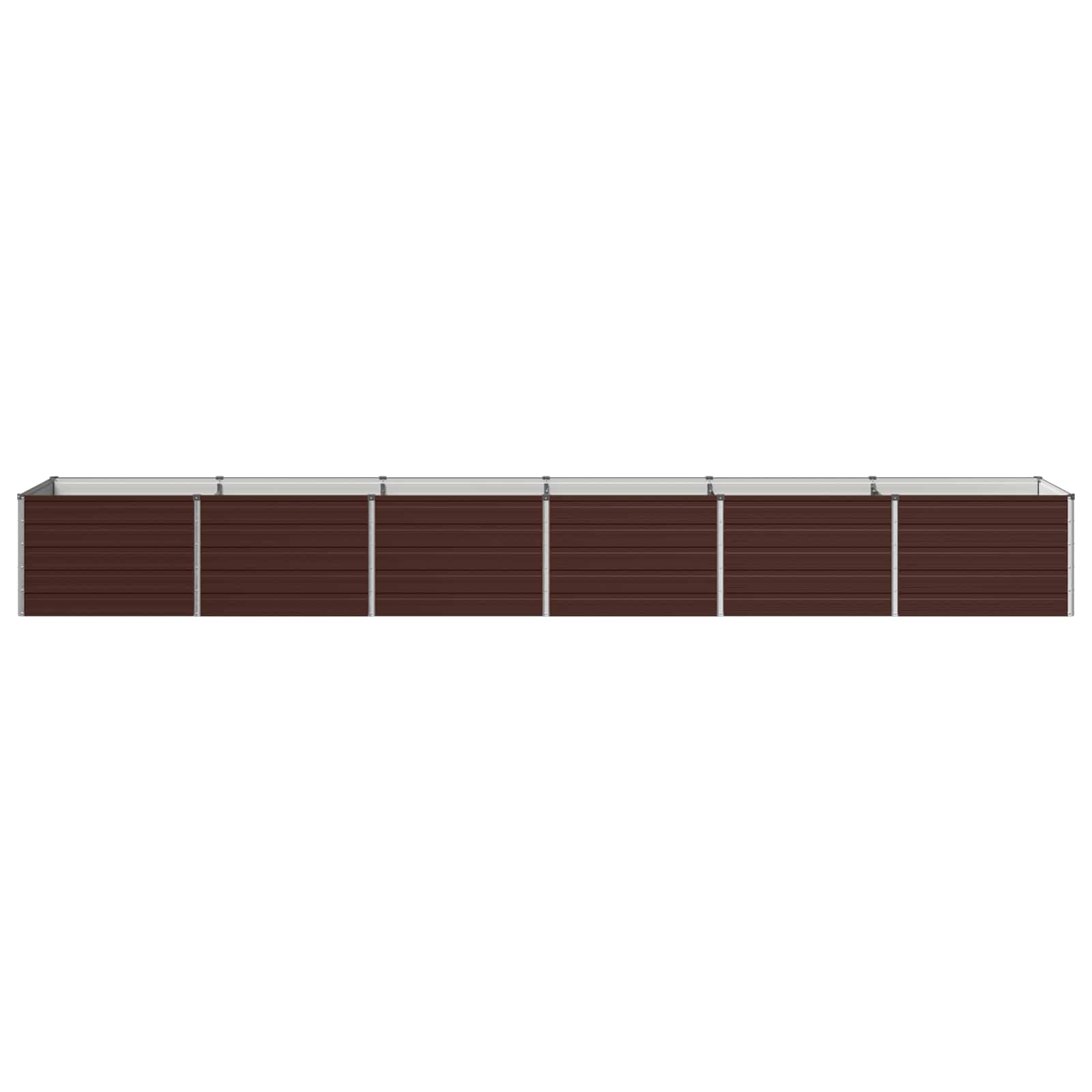 Verhoogd Tuinbed Bruin 480 x 80 x 55 cm koudgewalst staal image 2