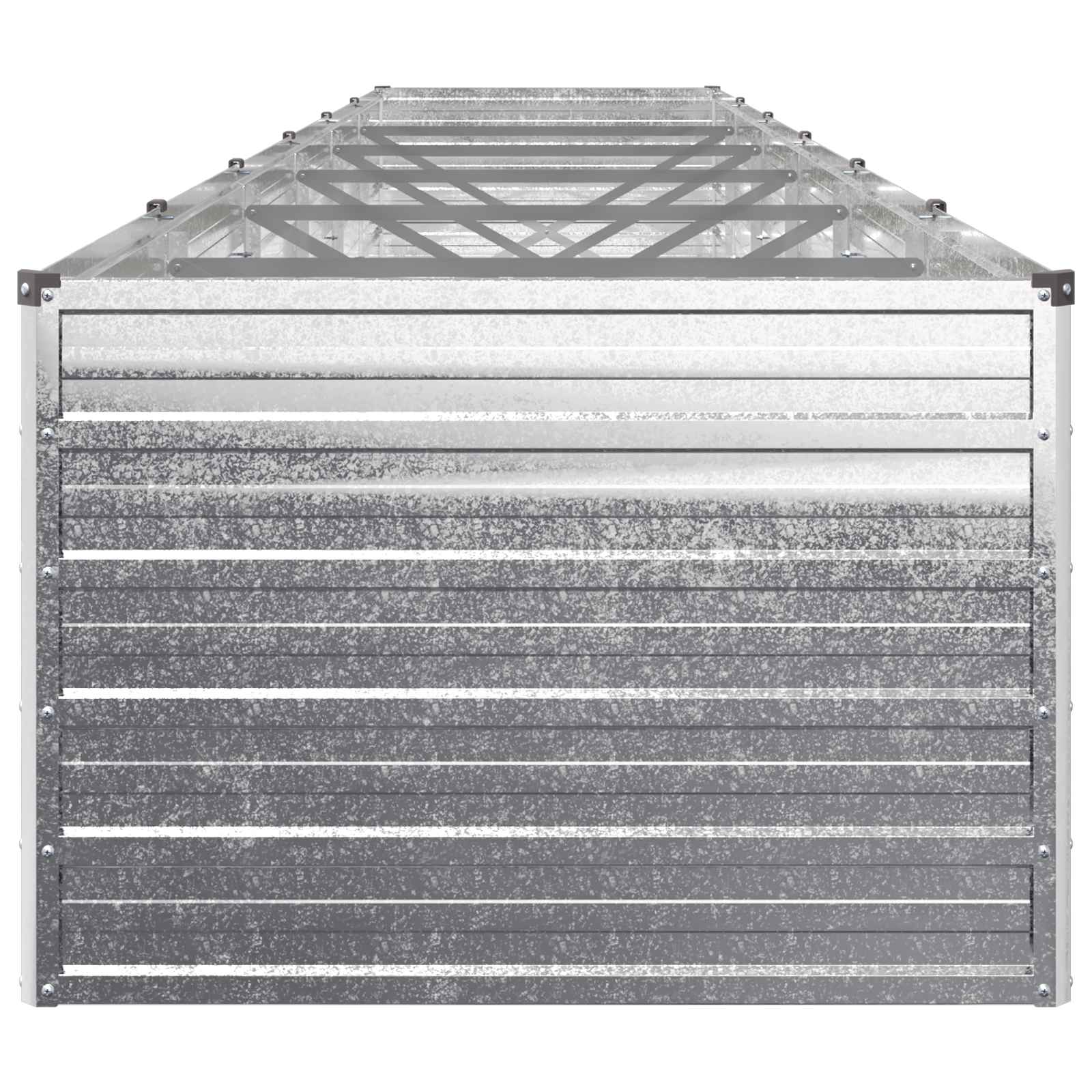 Verhoogd Tuinbed Zilverkleurig 480 x 80 x 55 cm gegalvaniseerd image 3