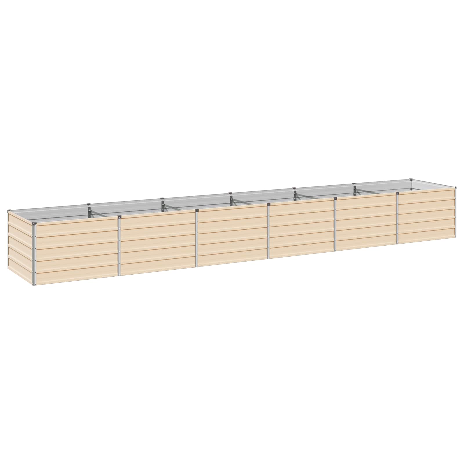 Verhoogd Tuinbed Ivoor 480 x 80 x 55 cm koudgewalst staal image 1