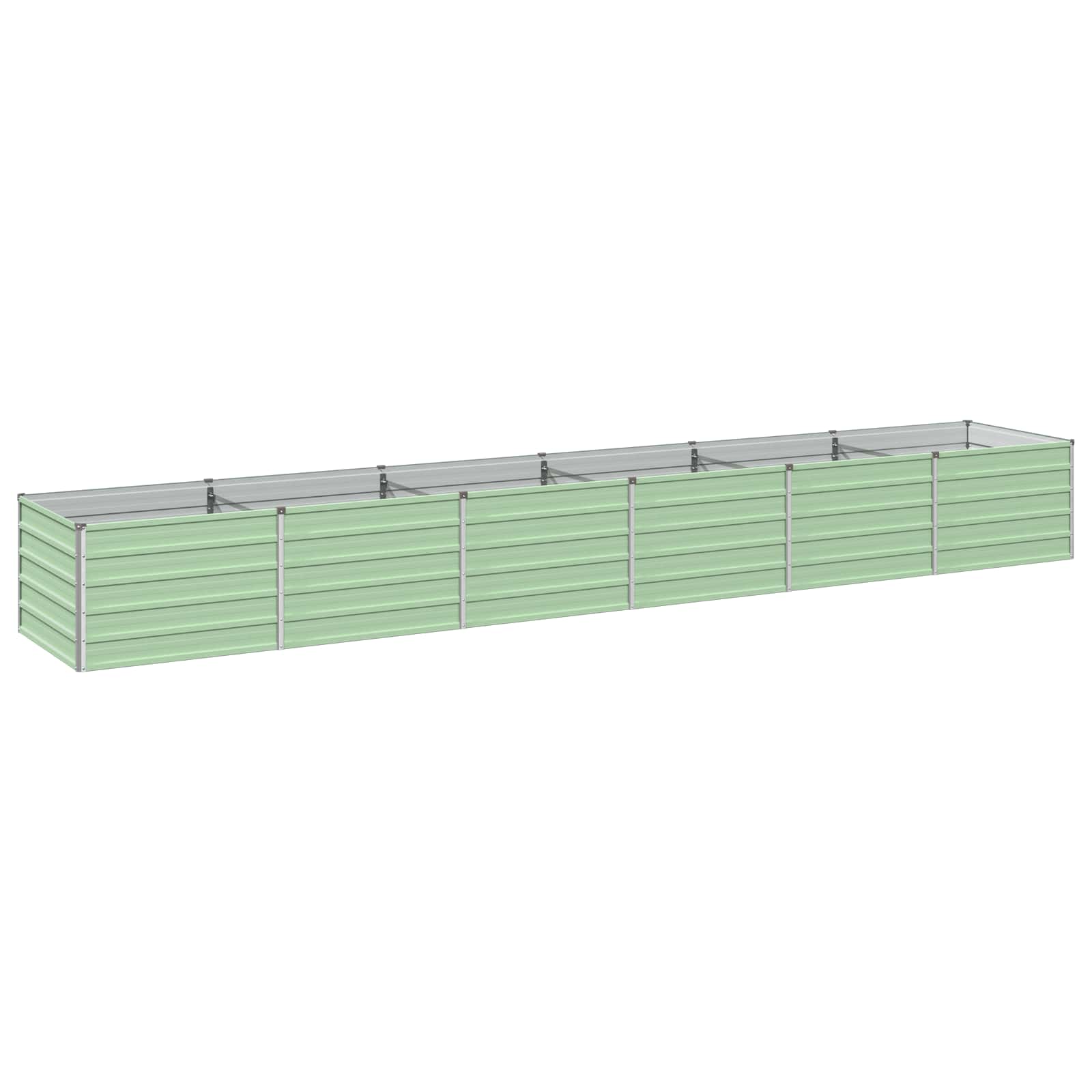 Verhoogd Tuinbed Pastelgroen 480 x 80 x 55 cm koudgewalst staal image 2