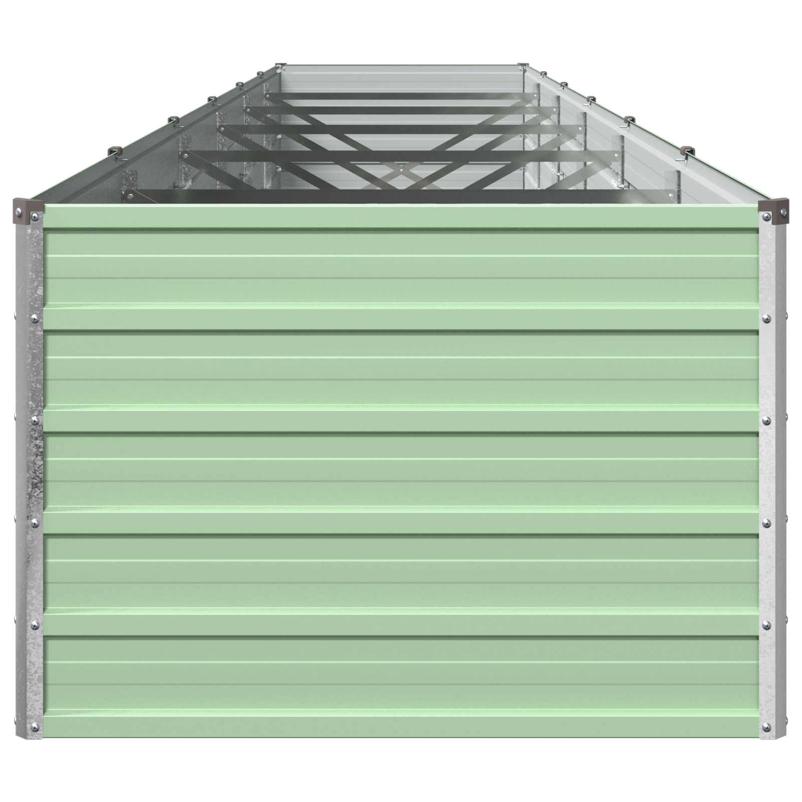 Verhoogd Tuinbed Pastelgroen 480 x 80 x 55 cm koudgewalst staal image 4
