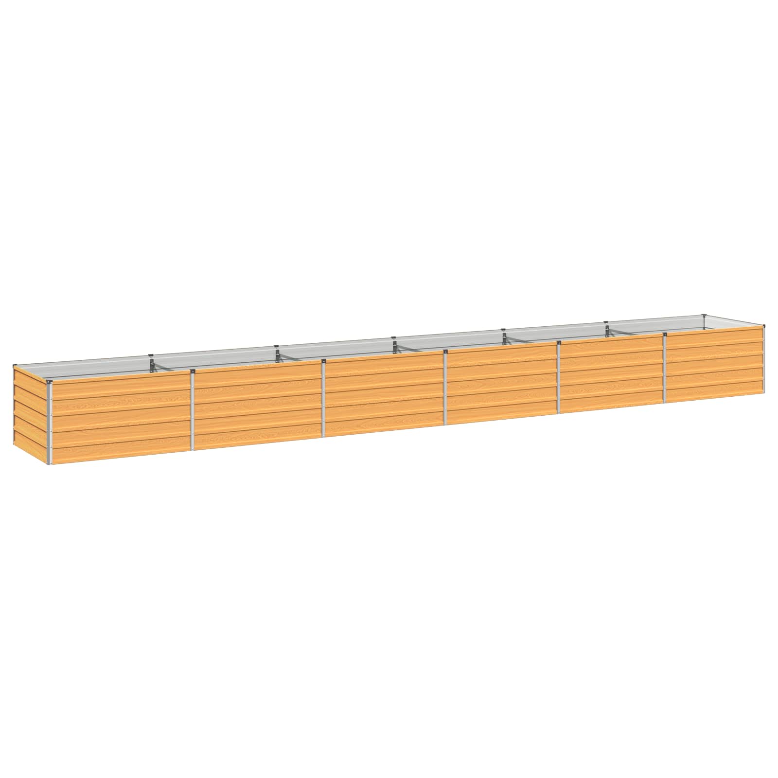 Verhoogd Tuinbed Naturel 600 x 80 x 55 cm koudgewalst staal image 1