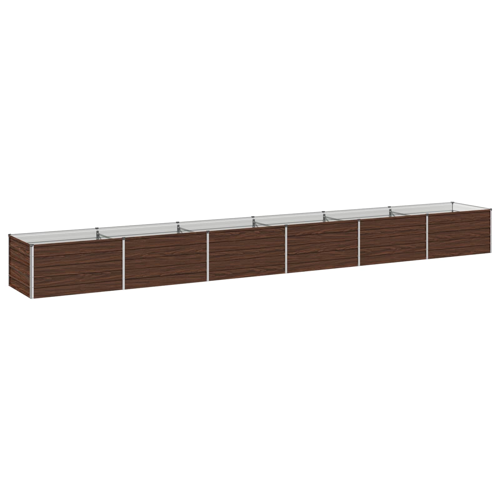 Verhoogd Tuinbed Zwart 600 x 80 x 55 cm koudgewalst staal image 1