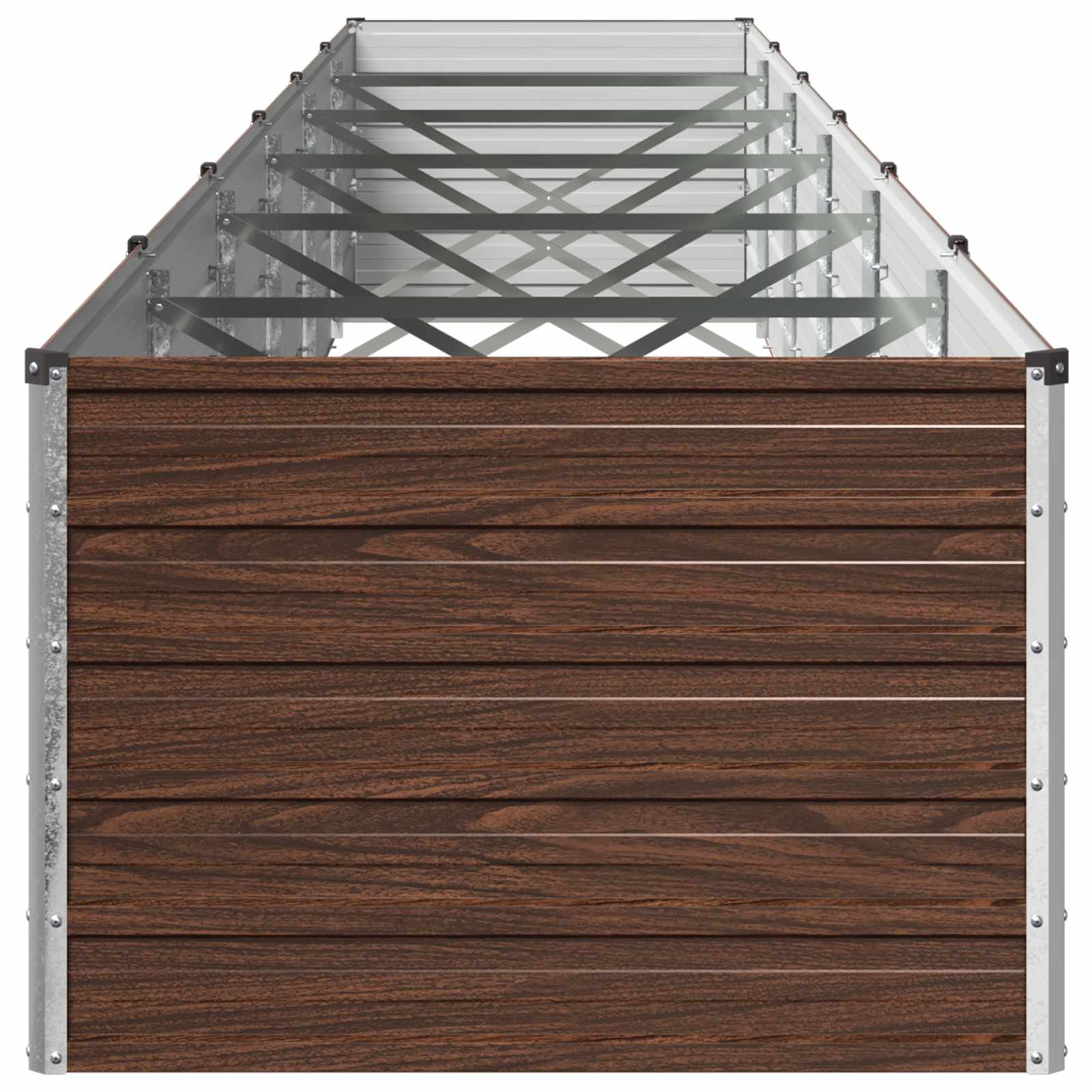 Verhoogd Tuinbed Zwart 600 x 80 x 55 cm koudgewalst staal image 3