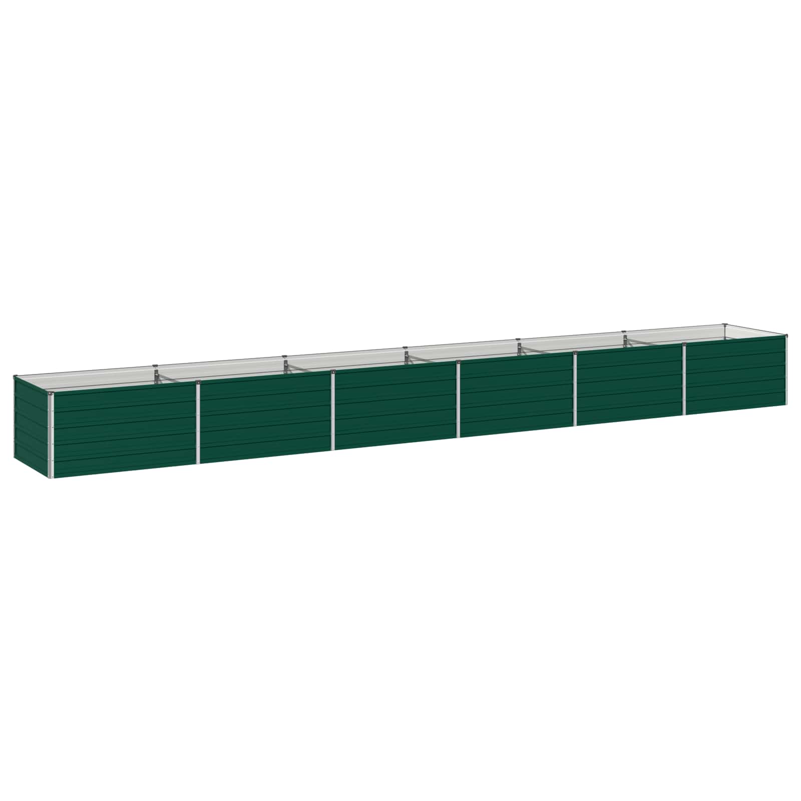 Verhoogd Tuinbed Groen 600 x 80 x 55 cm koudgewalst stalen image 1