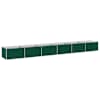 vidaXL T&otilde;stetud Aiapeenar Roheline 600 x 80 x 55 cm k&uuml;lmvalatud teras