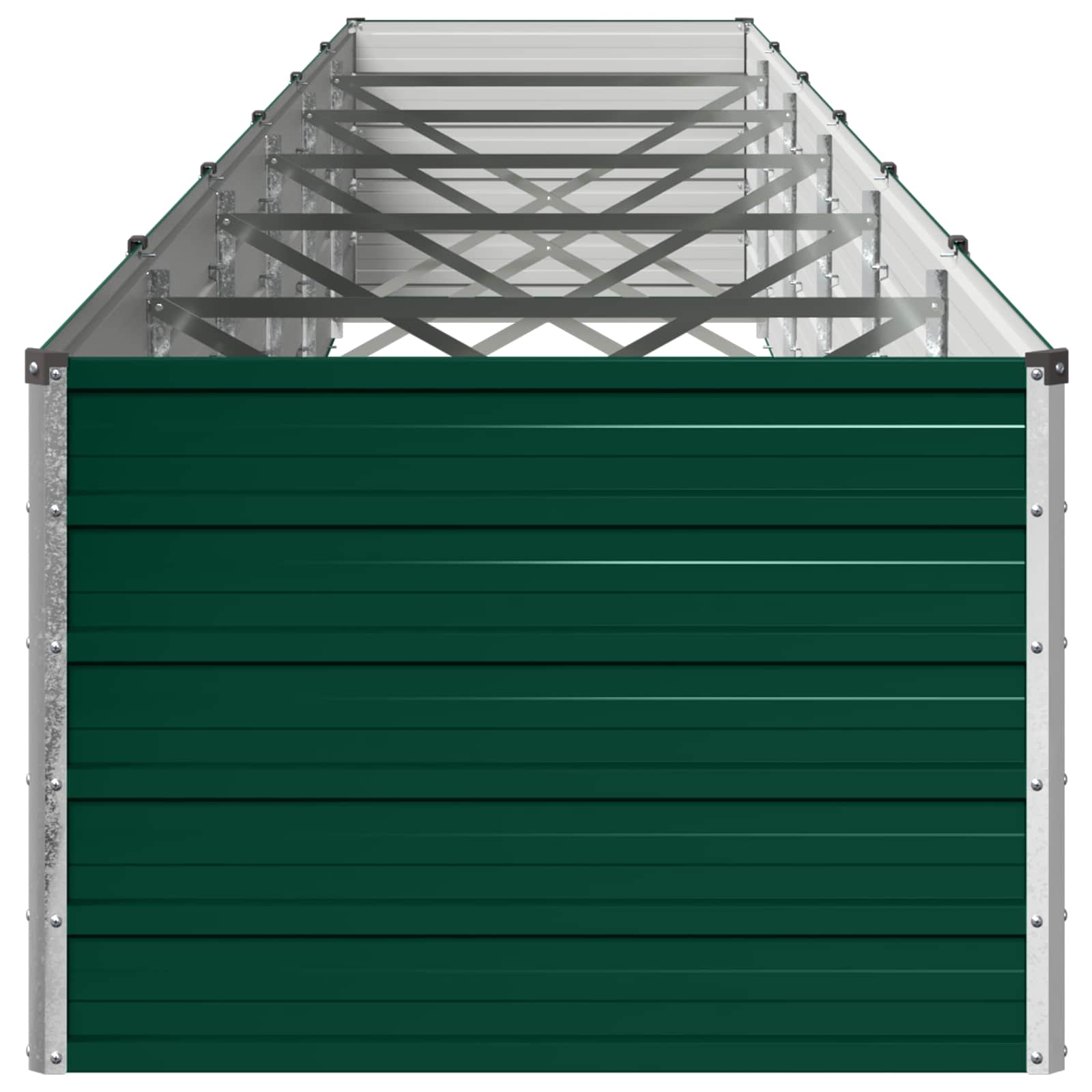Verhoogd Tuinbed Groen 600 x 80 x 55 cm koudgewalst stalen image 3