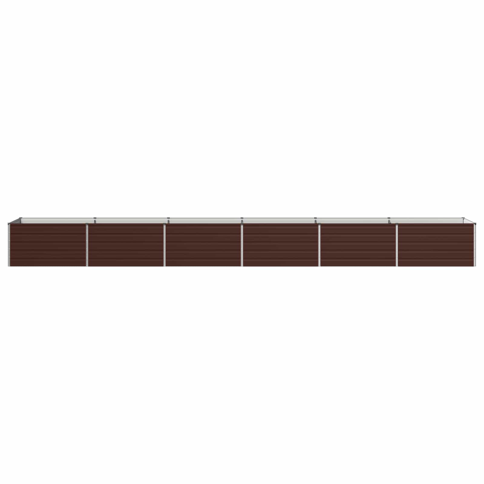 Verhoogd Tuinbed Bruin 600 x 80 x 55 cm koudgewalst staal image 2