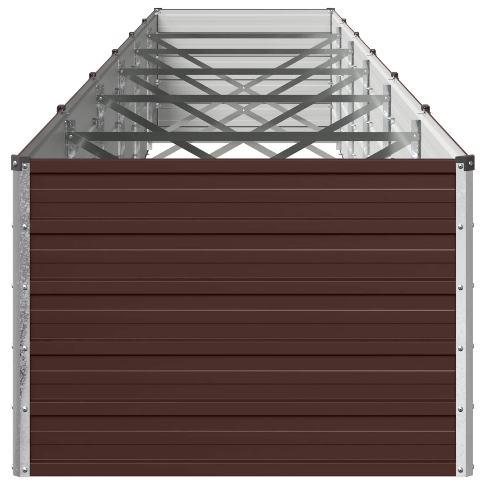 Verhoogd Tuinbed Bruin 600 x 80 x 55 cm koudgewalst staal image 3