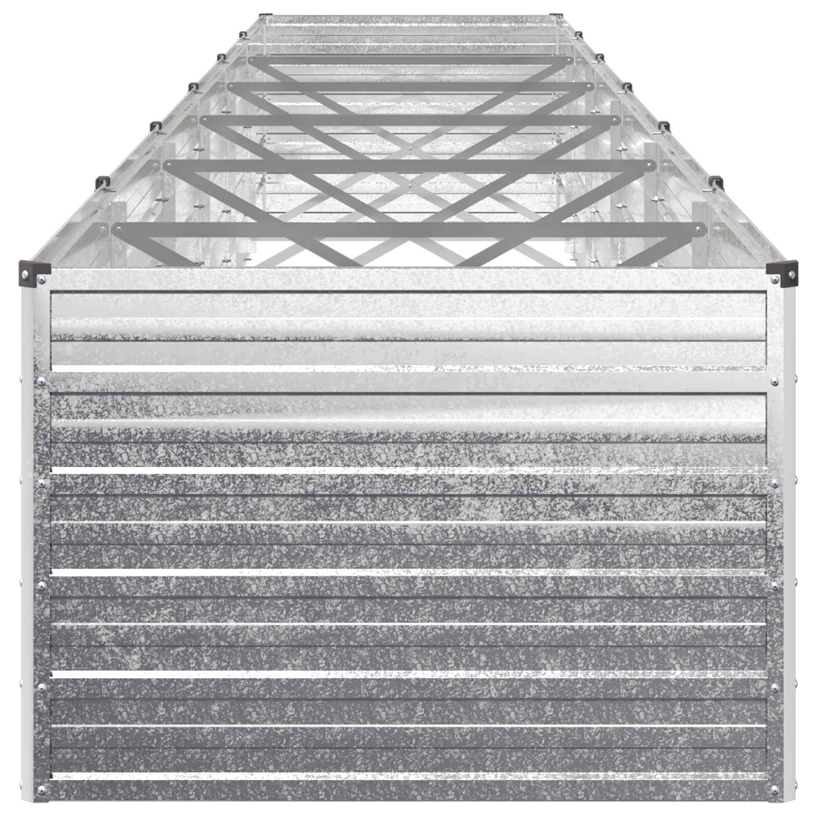 Verhoogd Tuinbed Zilverkleurig 600 x 80 x 55 cm gegalvaniseerd image 3