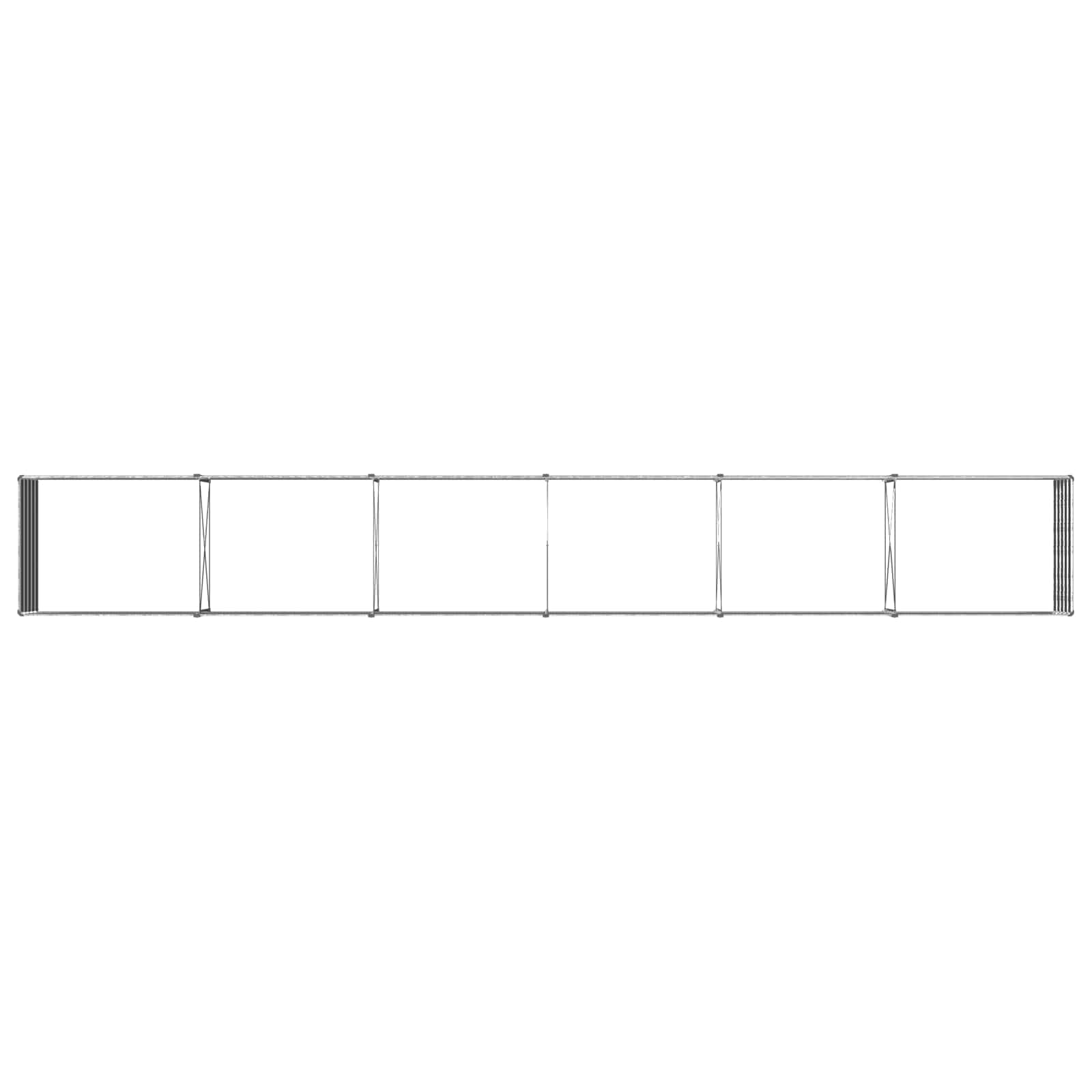 Verhoogd Tuinbed Zilverkleurig 600 x 80 x 55 cm gegalvaniseerd image 4