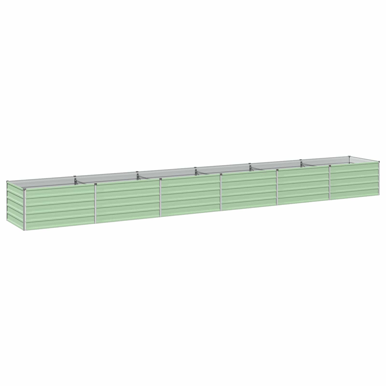 Verhoogd Tuinbed Pastelgroen 600 x 80 x 55 cm koudgewalst staal image 1
