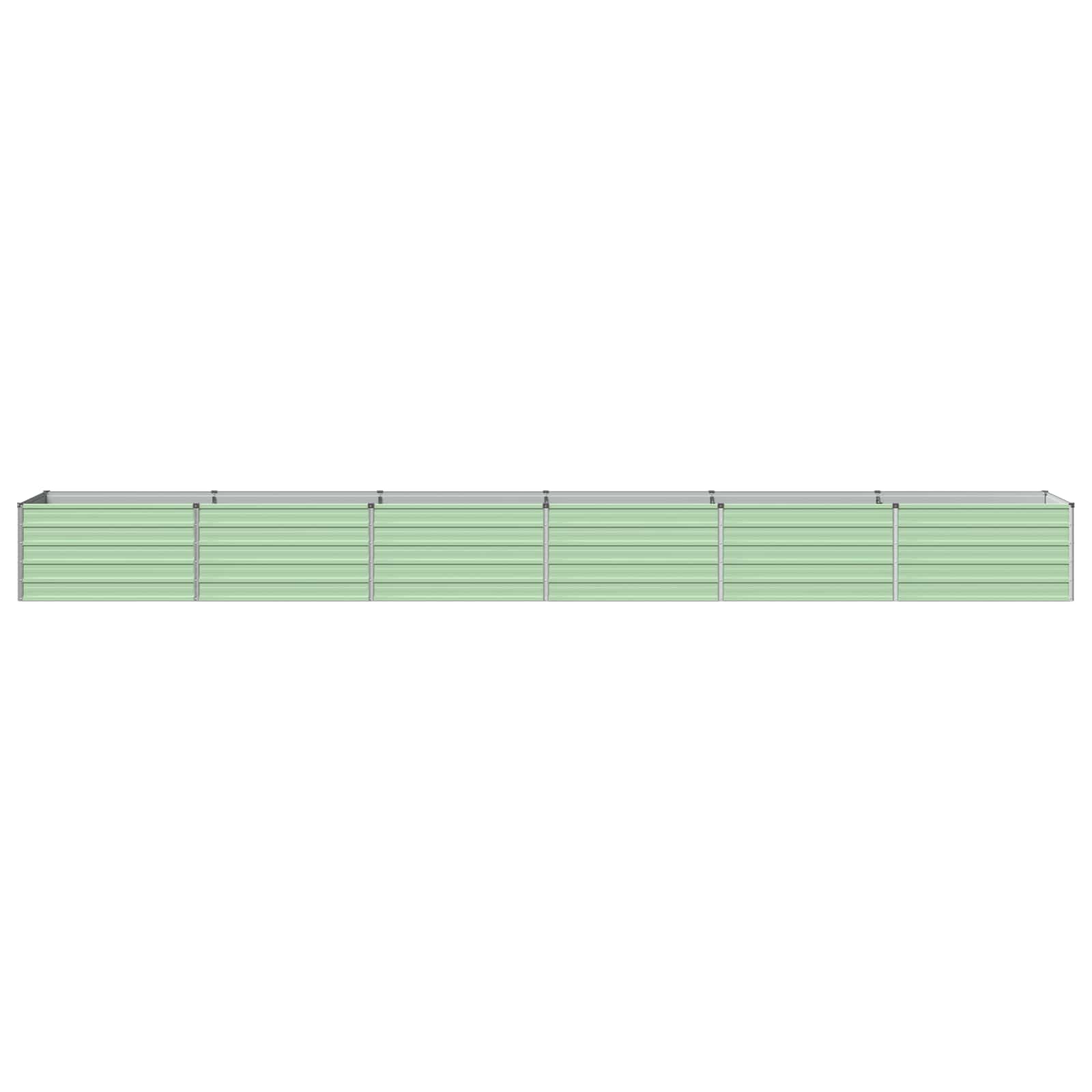 Verhoogd Tuinbed Pastelgroen 600 x 80 x 55 cm koudgewalst staal image 2