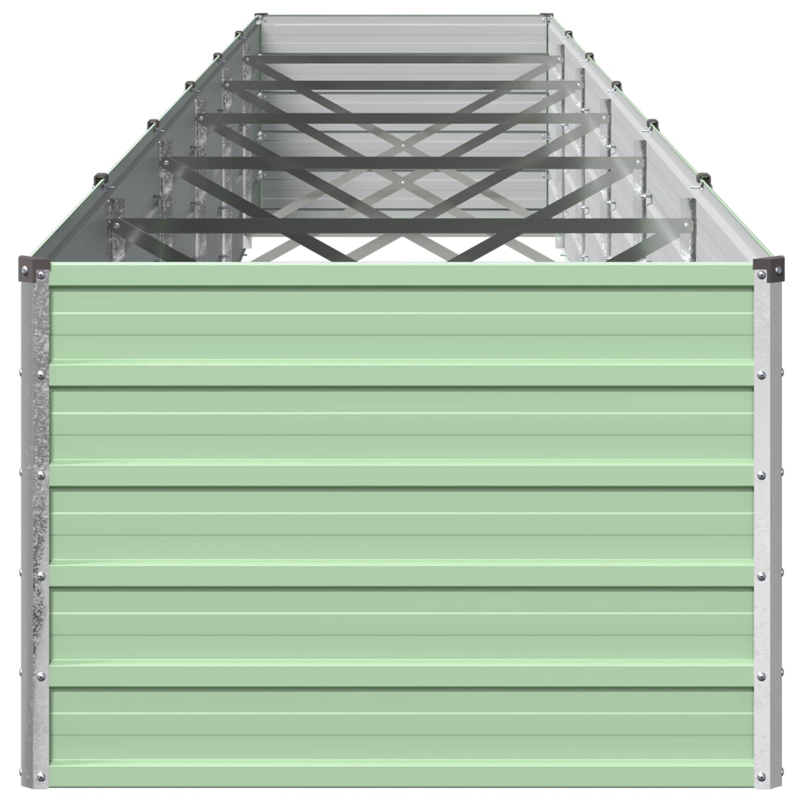 Verhoogd Tuinbed Pastelgroen 600 x 80 x 55 cm koudgewalst staal image 3