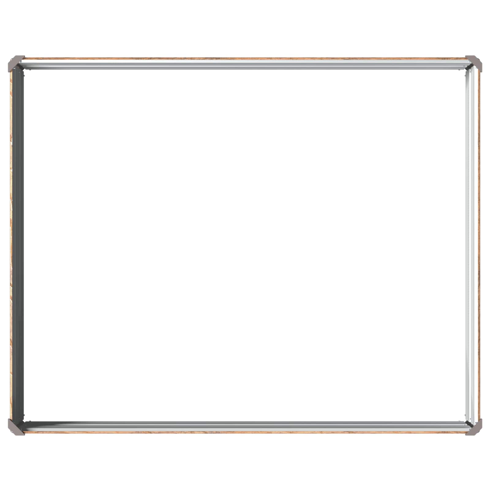 Verhoogd Tuinbed Houtbruin 100 x 80 x 24 cm koudgewalst staal image 5