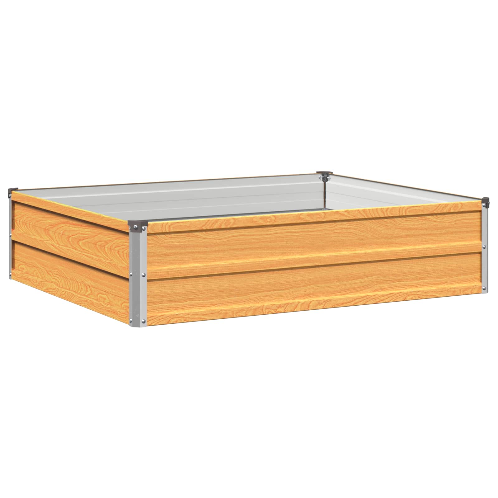 Verhoogd Tuinbed Naturel 100 x 80 x 24 cm koudgewalst staal image 2