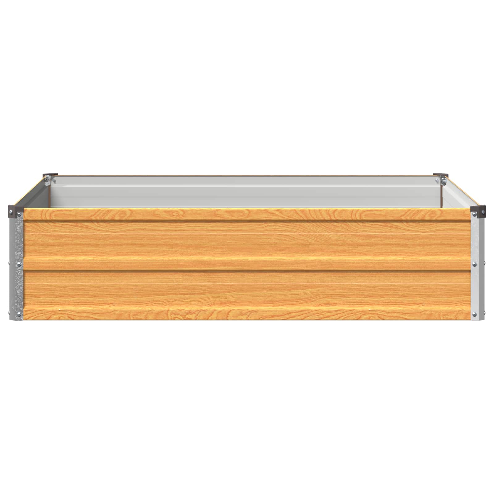 Verhoogd Tuinbed Naturel 100 x 80 x 24 cm koudgewalst staal image 3