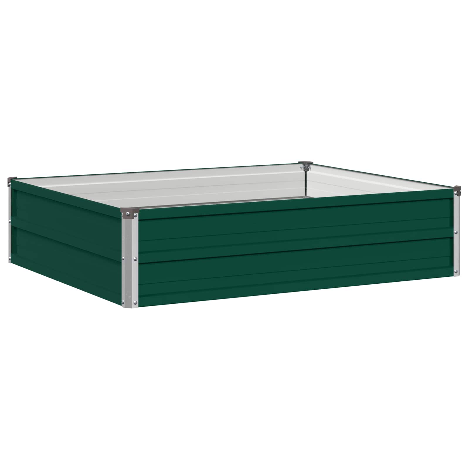 Verhoogd Tuinbed Groen 100 x 80 x 24 cm koudgewalst stalen image 2