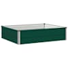 vidaXL T&otilde;stetud Aiapeenar Roheline 100 x 80 x 24 cm k&uuml;lmvalatud teras