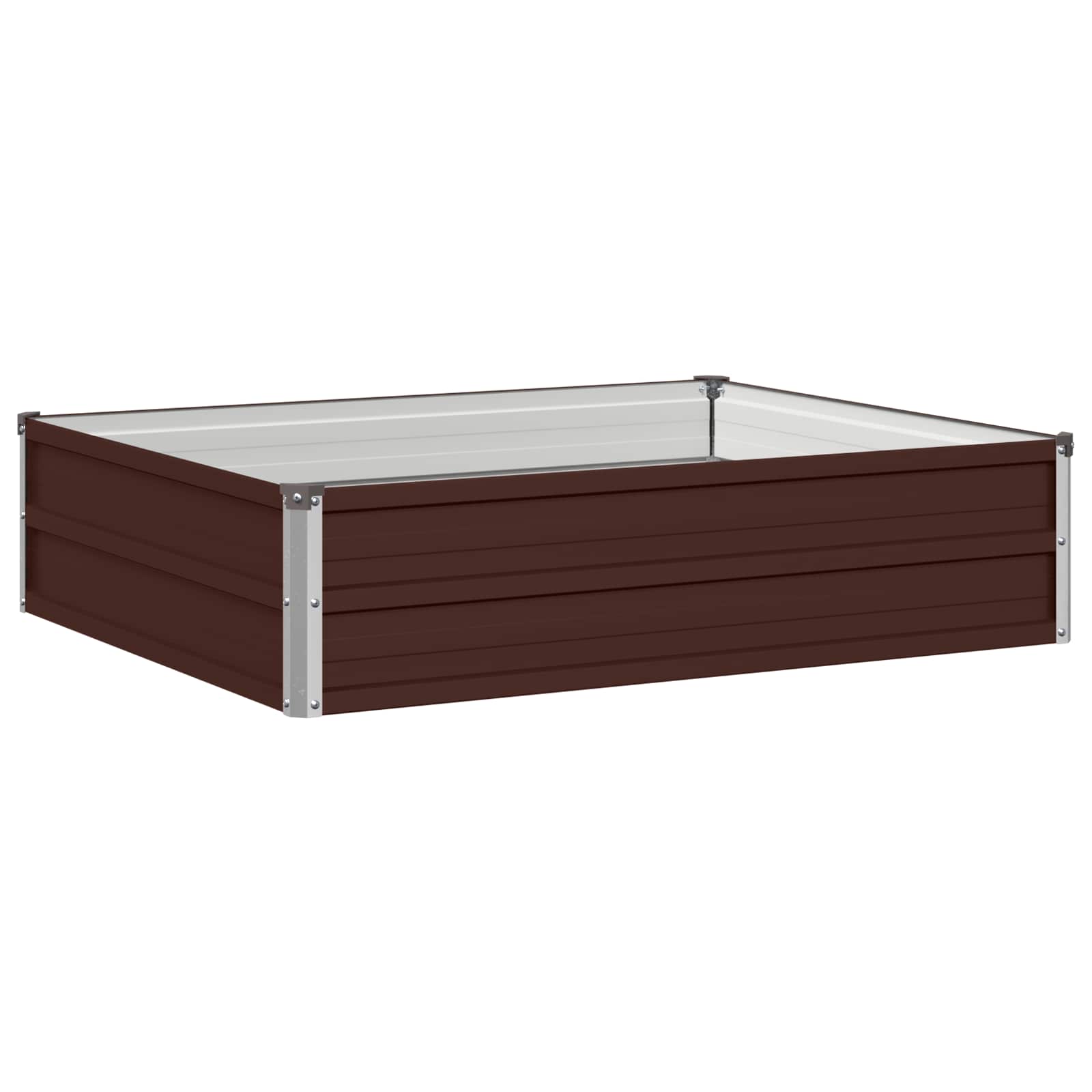 Verhoogd Tuinbed Bruin 100 x 80 x 24 cm koudgewalst staal image 2