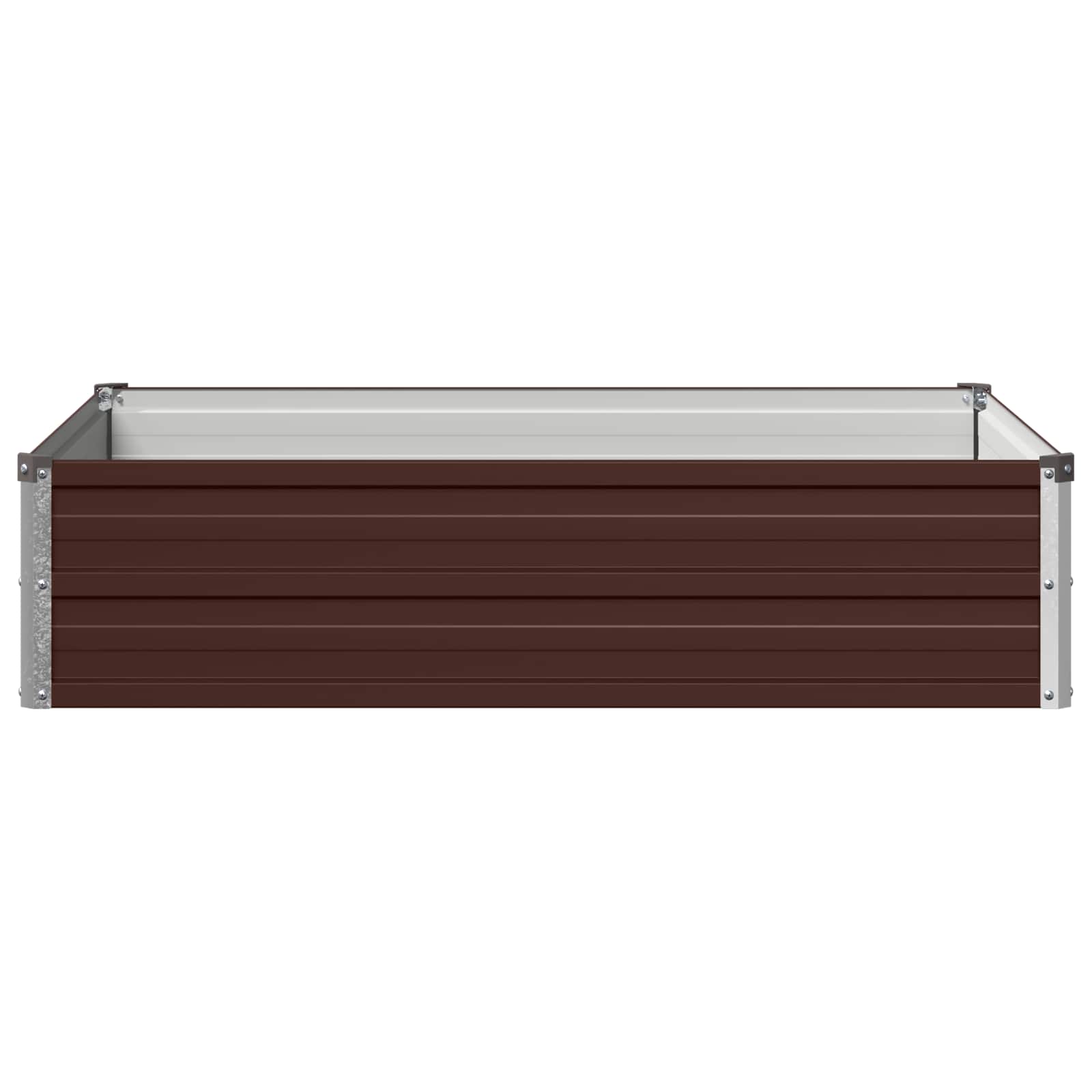 Verhoogd Tuinbed Bruin 100 x 80 x 24 cm koudgewalst staal image 3