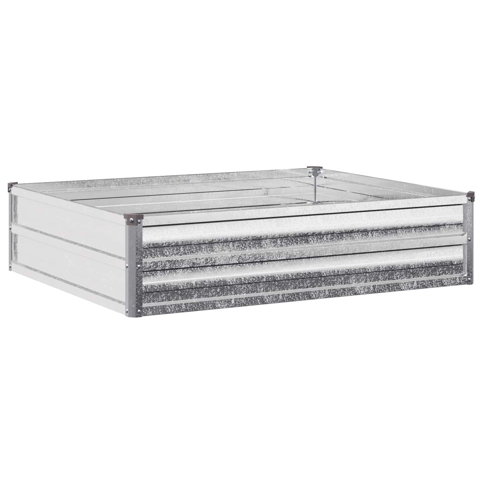 Verhoogd Tuinbed Zilverkleurig 100 x 80 x 24 cm gegalvaniseerd image 2