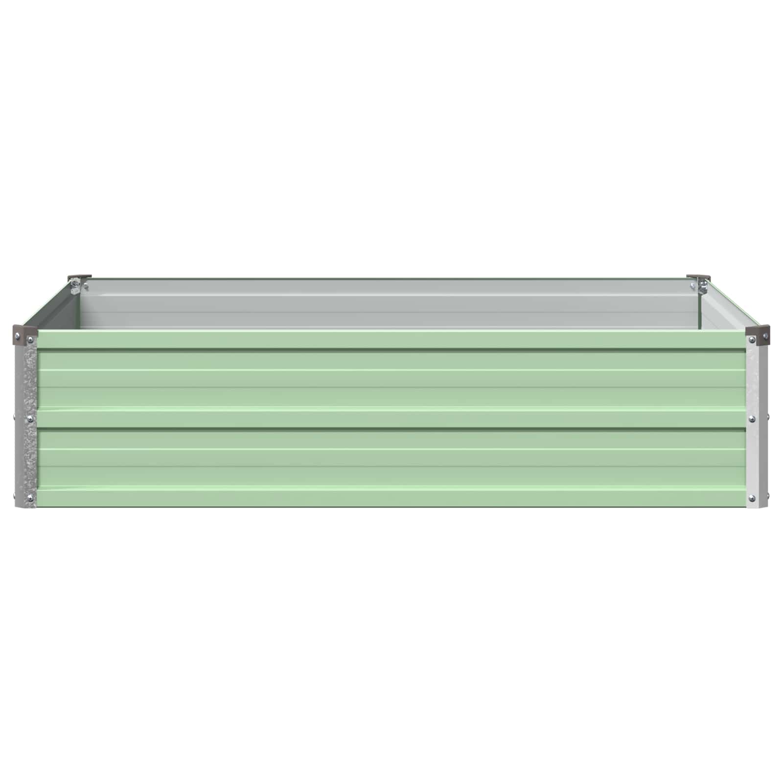 Verhoogd Tuinbed Pastelgroen 100 x 80 x 24 cm koudgewalst staal image 3