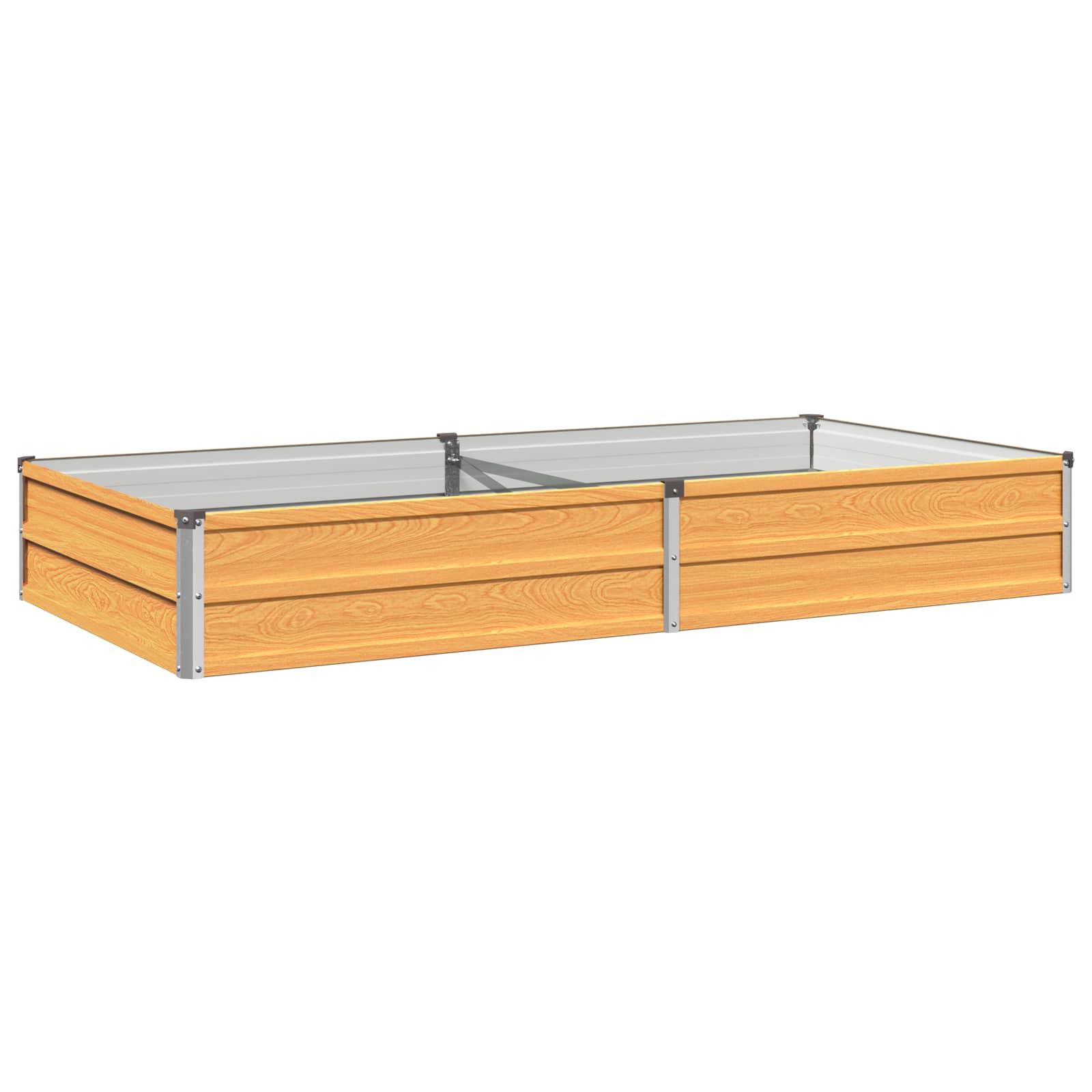 Verhoogd Tuinbed Naturel 160 x 80 x 24 cm koudgewalst staal image 2