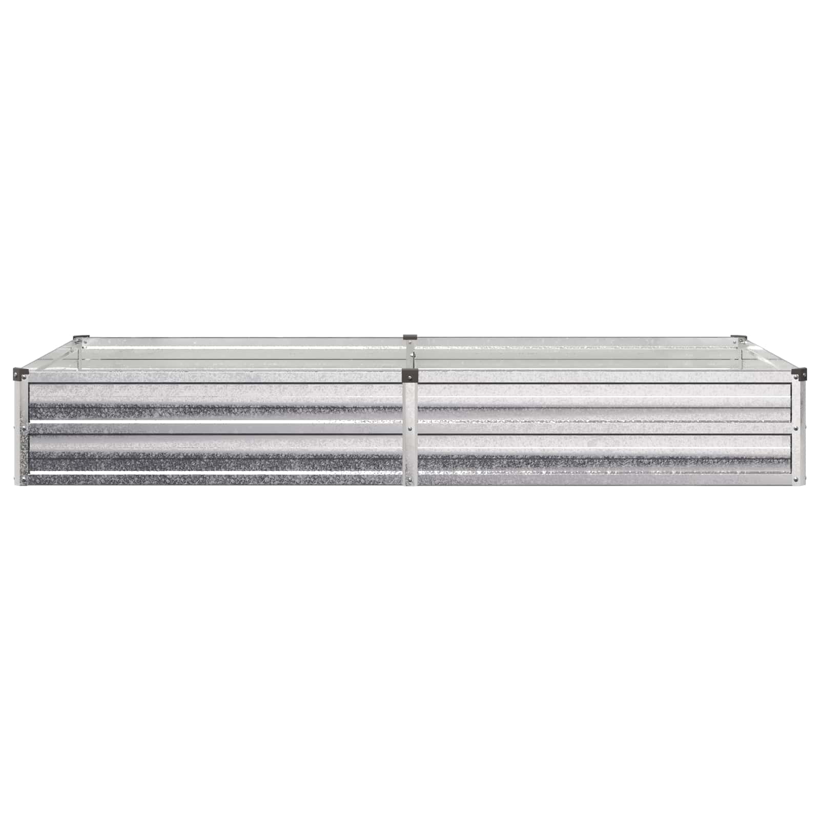 Verhoogd Tuinbed Zilverkleurig 160 x 80 x 24 cm gegalvaniseerd image 3
