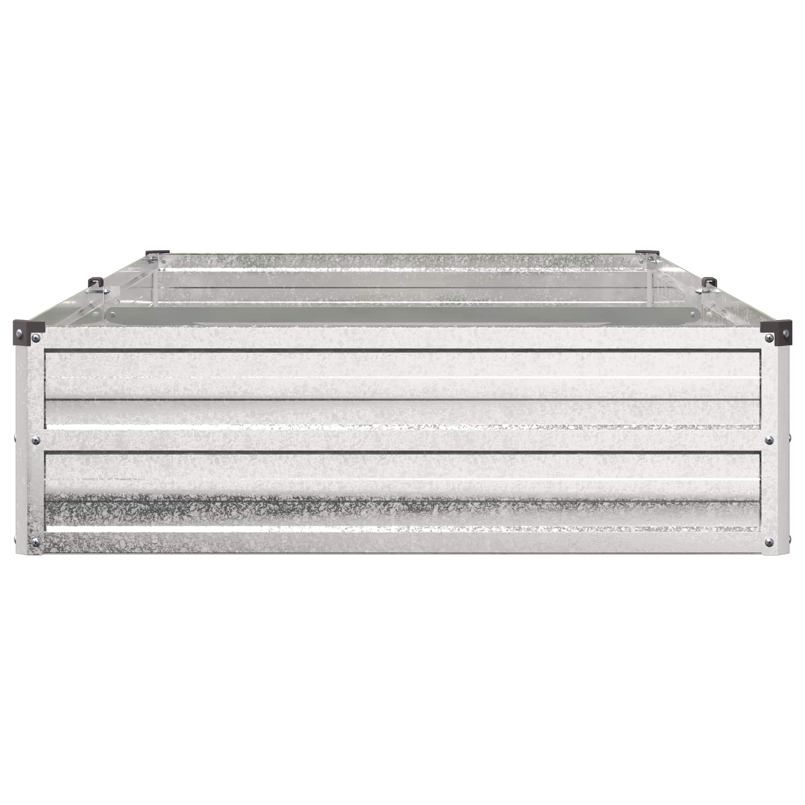 Verhoogd Tuinbed Zilverkleurig 160 x 80 x 24 cm gegalvaniseerd image 4