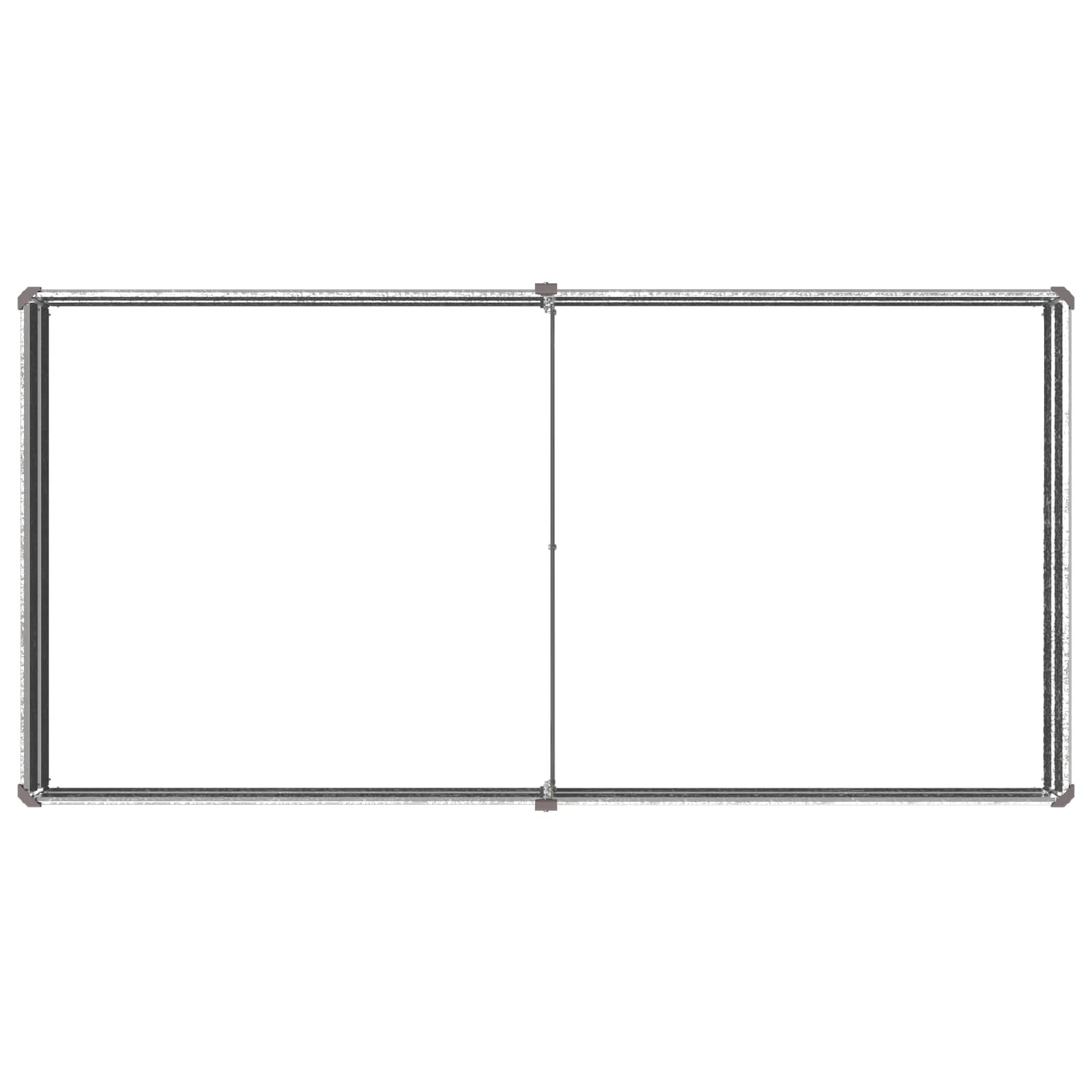 Verhoogd Tuinbed Zilverkleurig 160 x 80 x 24 cm gegalvaniseerd image 5