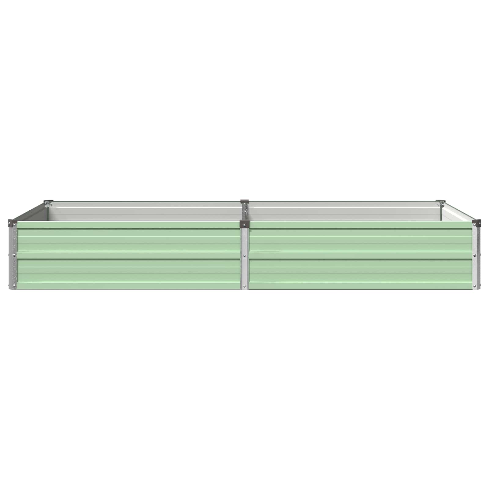 Verhoogd Tuinbed Pastelgroen 160 x 80 x 24 cm koudgewalst staal image 3