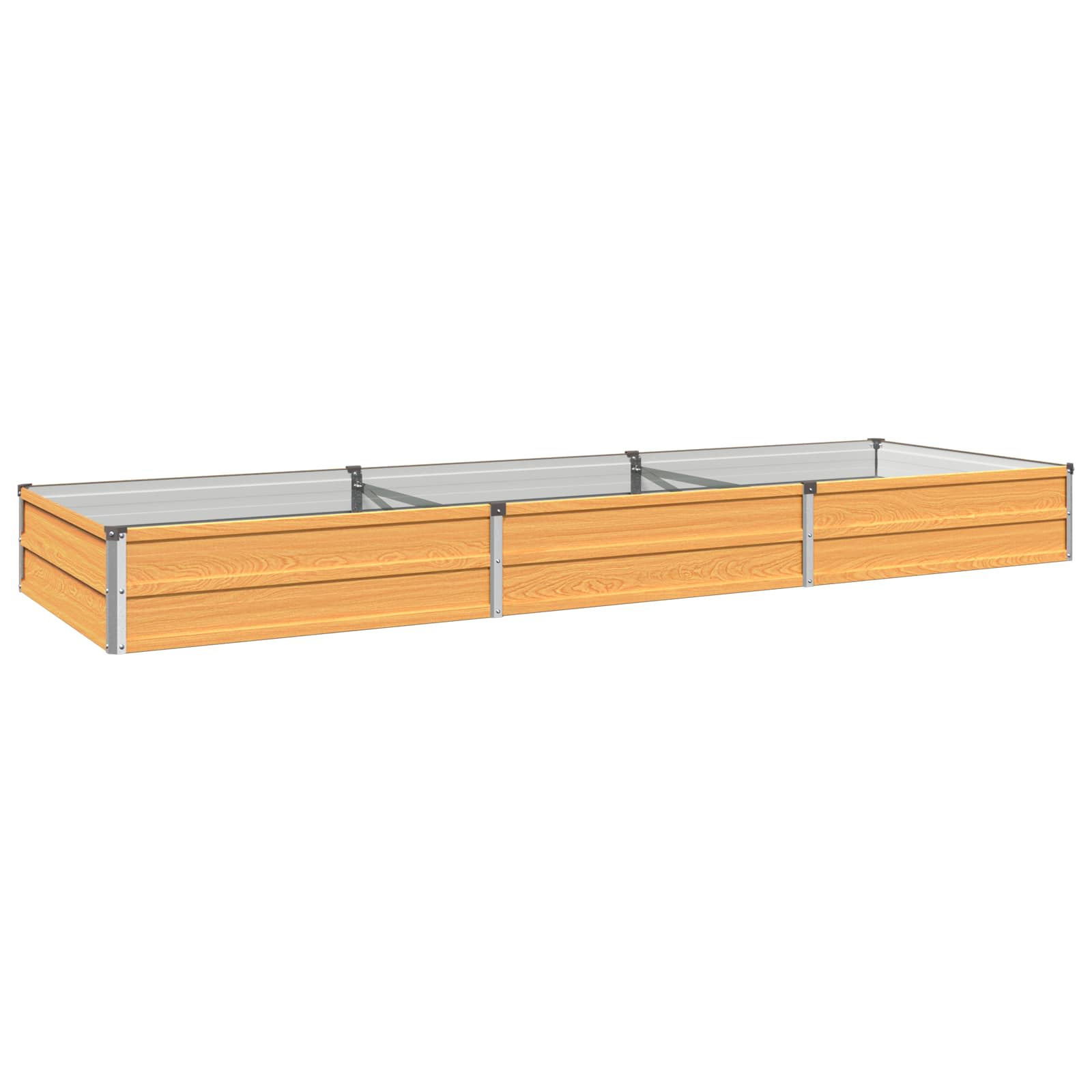 Verhoogd Tuinbed Naturel 240 x 80 x 24 cm koudgewalst staal image 2