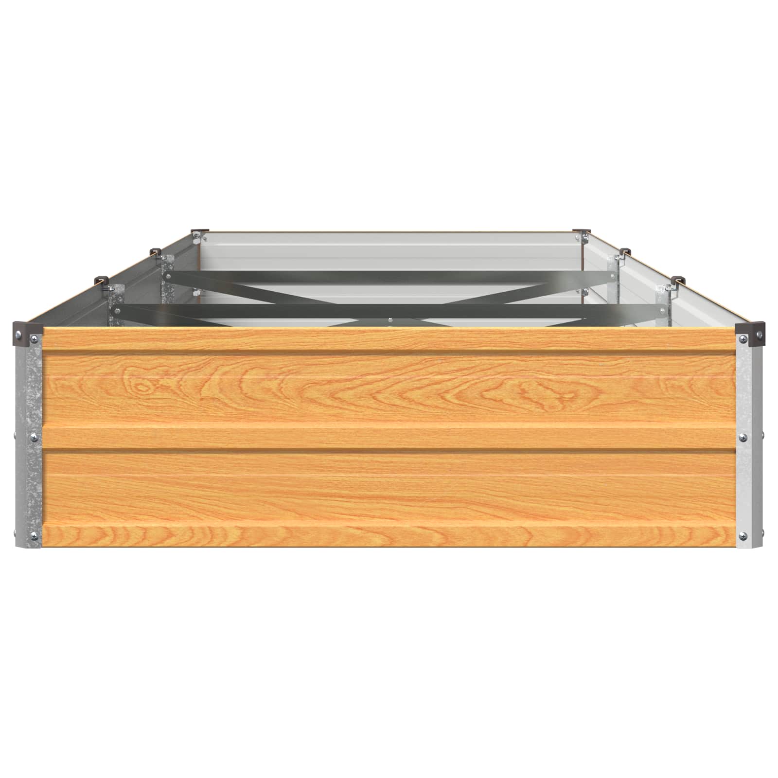 Verhoogd Tuinbed Naturel 240 x 80 x 24 cm koudgewalst staal image 4
