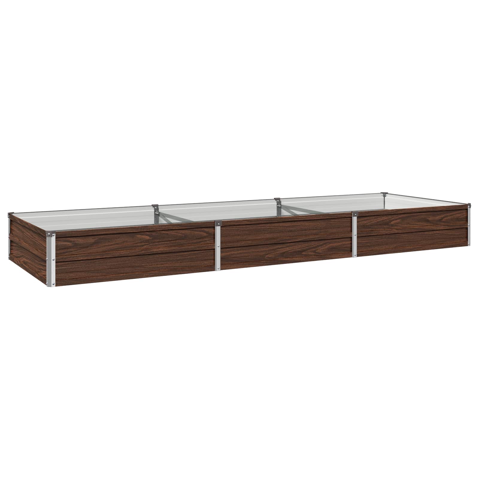 Verhoogd Tuinbed Zwart 240 x 80 x 24 cm koudgewalst staal image 2