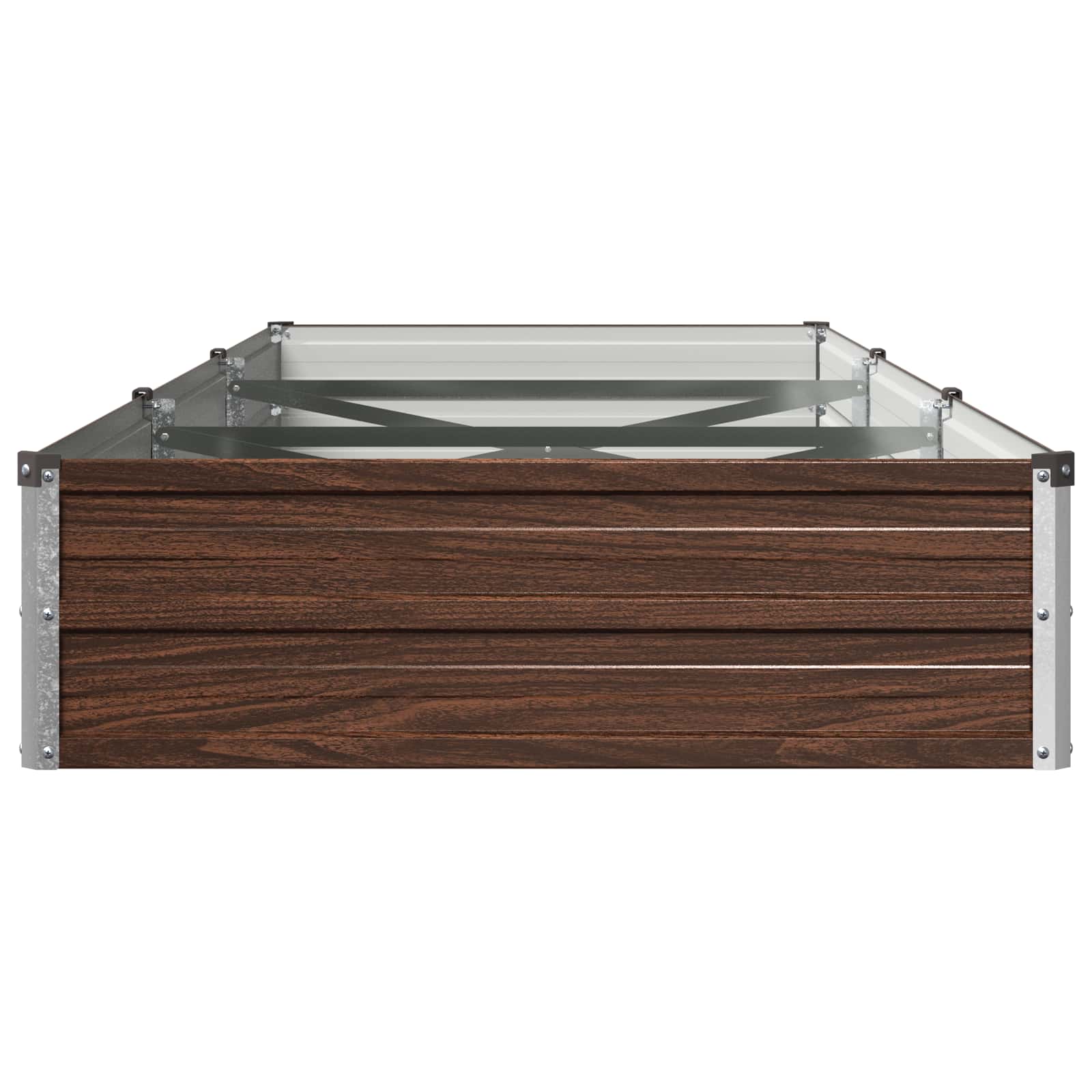 Verhoogd Tuinbed Zwart 240 x 80 x 24 cm koudgewalst staal image 4