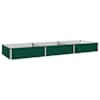 vidaXL T&otilde;stetud Aiapeenar Roheline 240 x 80 x 24 cm k&uuml;lmvalatud teras