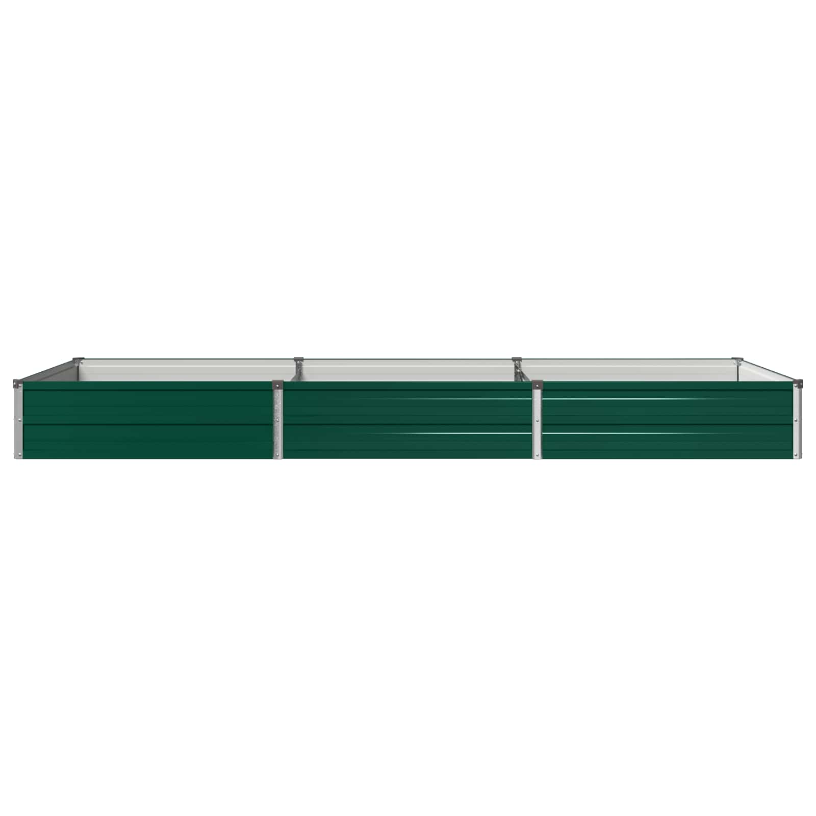 Verhoogd Tuinbed Groen 240 x 80 x 24 cm koudgewalst stalen image 3