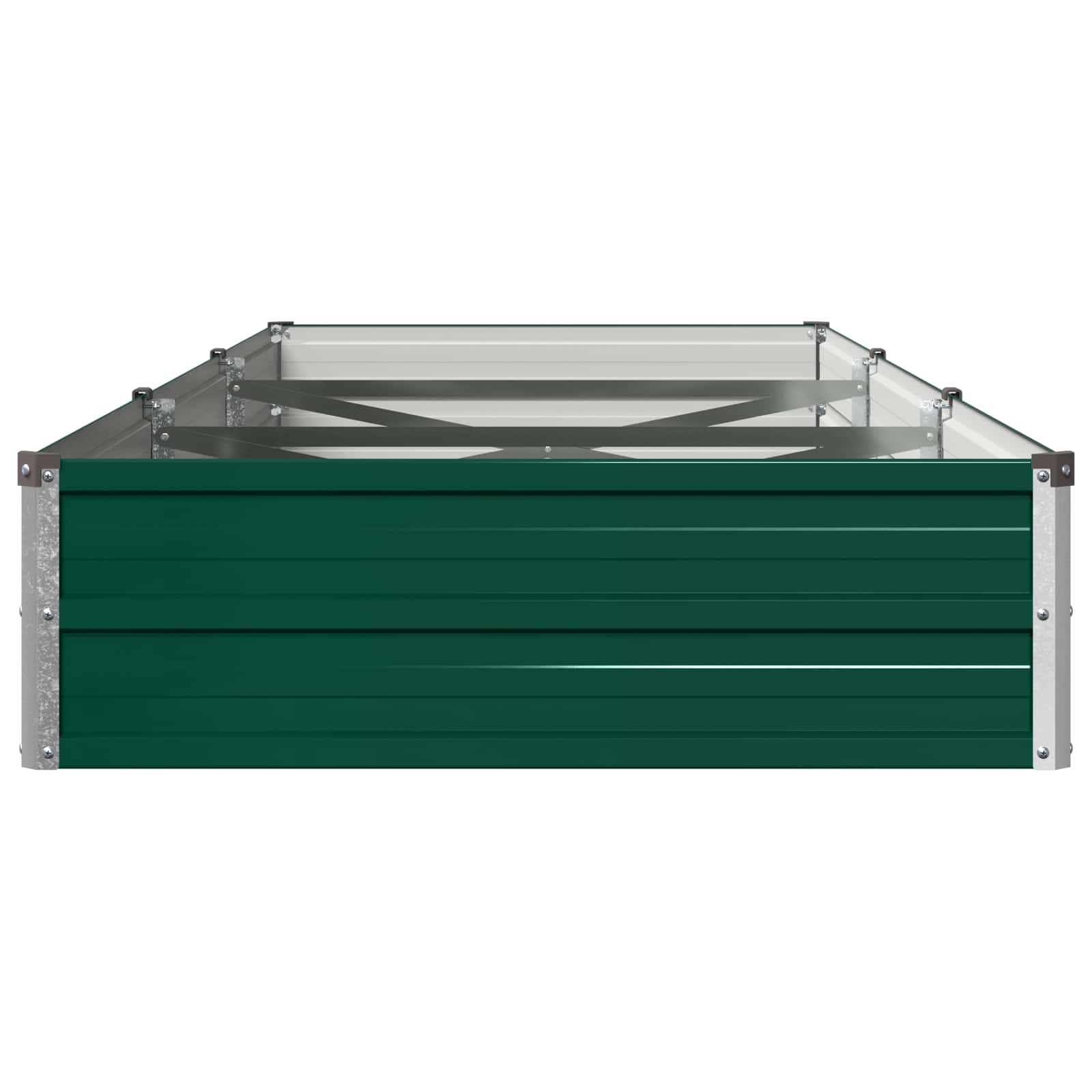 Verhoogd Tuinbed Groen 240 x 80 x 24 cm koudgewalst stalen image 4