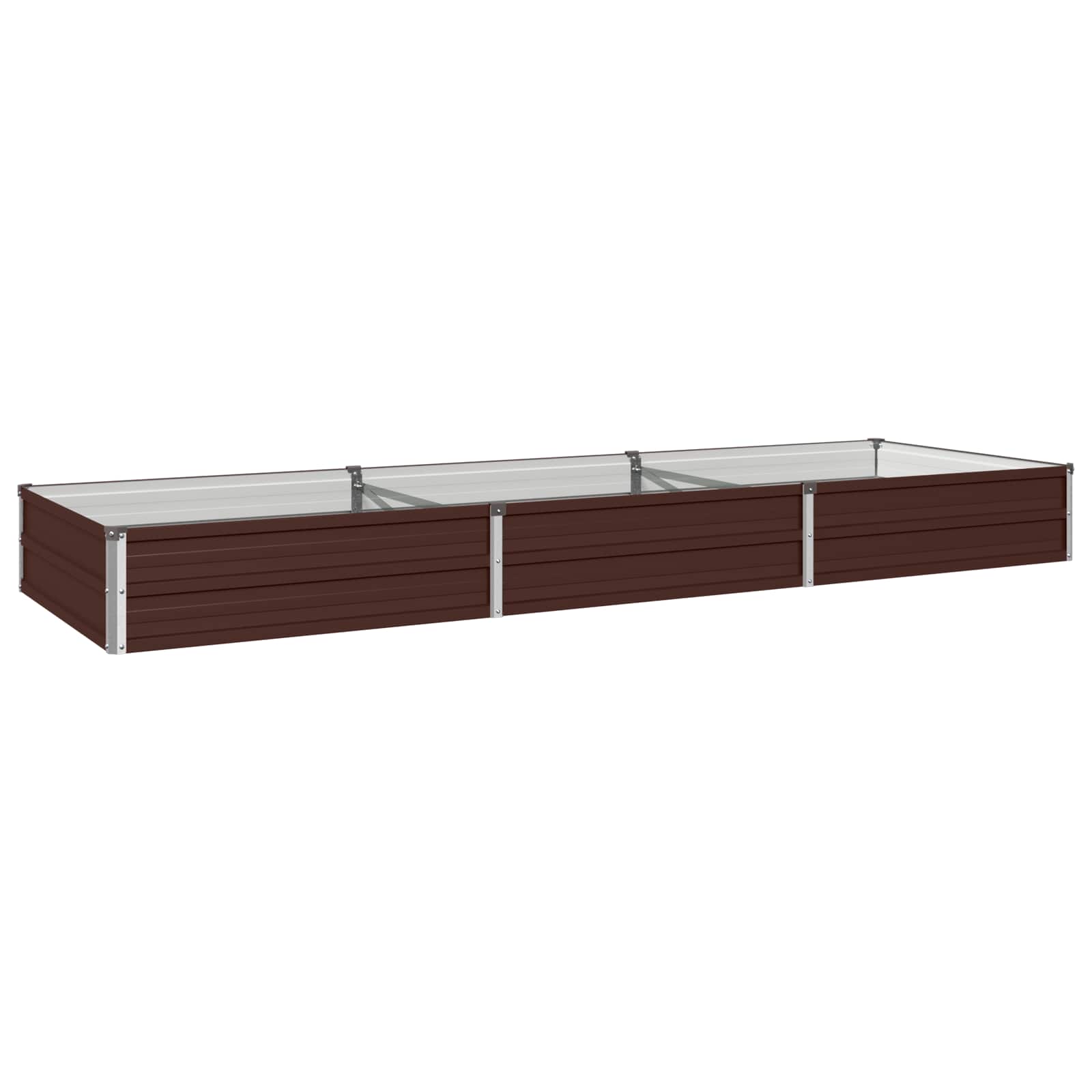 Verhoogd Tuinbed Bruin 240 x 80 x 24 cm koudgewalst staal image 2