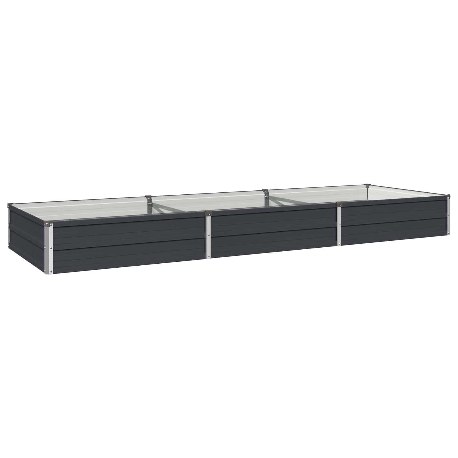 Verhoogd Tuinbed Antracietkleurig 240 x 80 x 24 cm image 2
